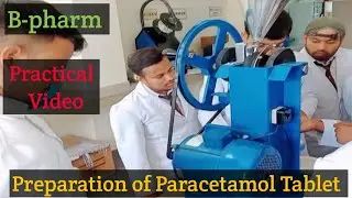 Paracetamol tablet preparation in College #pharmacy  #trending #viral #tablet #paracetamol