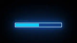 BLUE NEON SABER LOADING BAR CINEMATIC MOTION HD BG