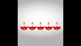 Diwali Diya logo design in CorelDRAW 