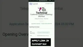 New opening for technical customer support role.last date 17 March. #jobs #btech.