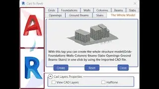Revit API: Create a whole structural model from the imported CAD in a few seconds (CAD TO Revit)