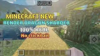 Minecraft New Render Dragon Sharder 100% Real No Clickbait 🤩
