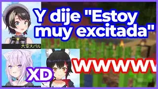 [Hololive]Okayu y Mio se ríen de Subaru cuando dice sin querer: Estoy caliente! a su madre【Sub Esp】