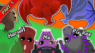 Mope.io| TREX ARMY VS THE SERVER in MOPE.IO |Part 1