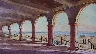 Рисуем акварелью арки