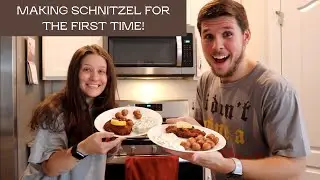 Our First Time Making Schnitzel!