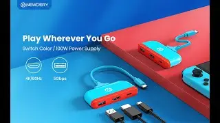 NEWDERY Switch Dock for Nintendo, Switch Docking Station for TV