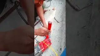 Drill machine power supply cable repair problem solved