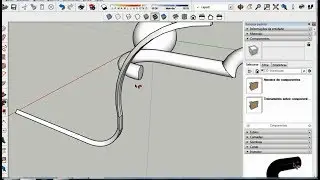 Usando a ferramenta siga-me do sketchup