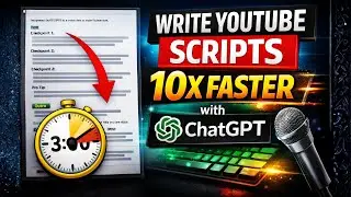 ChatGPT Tutorial for YouTube Creators | Fast Script Generation