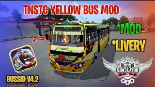 New TNSTC yellow bus mod tamil |bus simulator Indonesia | TNSTC yellow bus mod #lovelybosstamil #bus