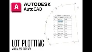 Lot Plotting in AutoCAD Manual and Easier Way