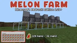 CARA MEMBUAT MELON FARM ! | MINECRAFT BEDROCK EDITION 1.21