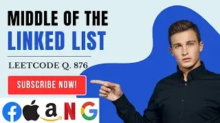 DSA Question - (876) Middle of the Linked list (leetcode)  #coding #dsa #programming #leetcode