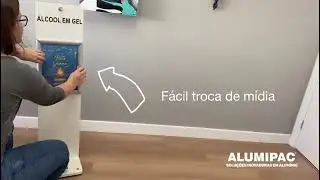 Totem Álcool Gel Compacto 1 l - Alumipac