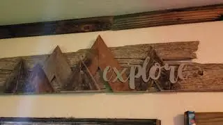 Used fence for crown molding and base board.