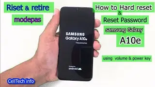 How to Hard reset samsung Galaxy A10e A10s to reset 