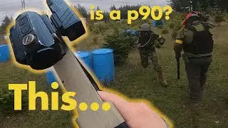 Testing out my new p90 build! (Cybergun p90 airsoft gameplay)