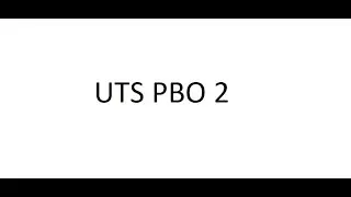 PBO 2 - UTS