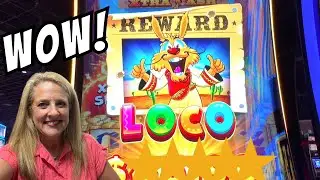 Wow!  Loco Win on Louie's Gold!  #slots #casino #slotmachine