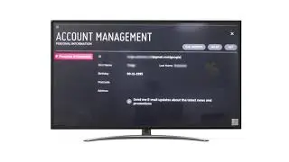 LG Smart TV - Account Creation