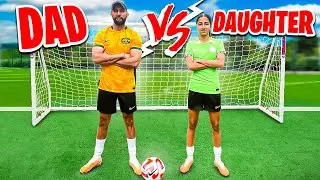 Fun Outdoor Games That Will Help You Become A Better Footballer (Dad vs Daughter)