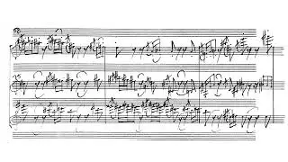 [Alexander Vustin] The Offering for Piano Quartet and Percussion (Score-Video)