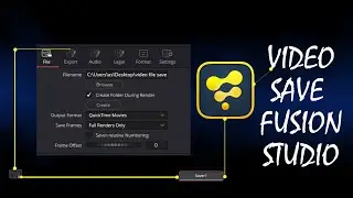 How to save video fusion studio 18