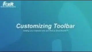 Foxit API | How to Customize the Toolbar with DevCloudAPI