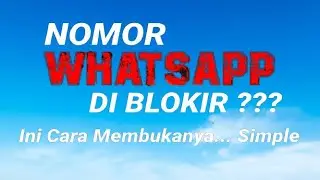 How to block and unblock someone's contact on the Whatsapp application.