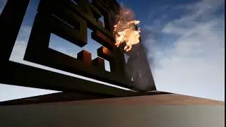 3D, spinning logo of Era of Machines in Unreal Engine 4