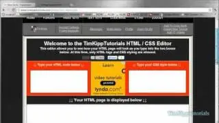 HTML / CSS Editor - TimKippTutorials Update