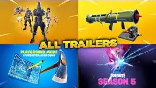 ALL Fortnite Trailers! Seasons 1-6