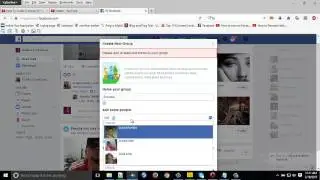 Facebook group create