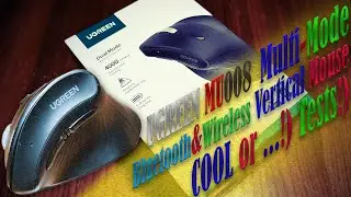 Эргономичная мышь UGREEN MU008 беспроводная (2,4 ГГц+BT5.0). Чё, за ВЕРТИКАЛЬНОЕ ДеЖаВю в 2023 г.!)