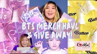 BTS MERCH HAUL & FREE GIVEAWAY