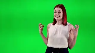 4K Green Screen Girl Model Video No Copyright Free to Use