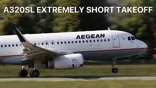 A320SL EXTREMELY SHORT TAKEOFF AT INNSBRUCK