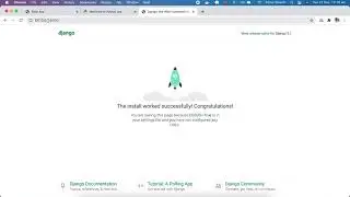 Django installation and setup in macOS part 2