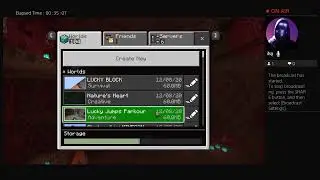 Playing MineCraft by myself parkour/Playing on Pc
