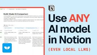 I asked 10+ AI models the same questions in Notion (even some local LLMs)