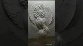 Женский портрет. Художник Александр Плющев.  #картина #барельеф