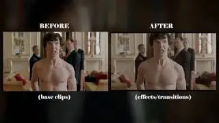 with and without effects | edit comparison