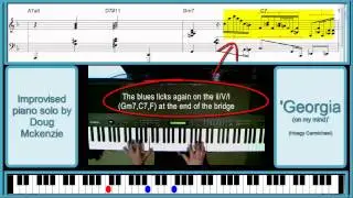 Tutorial: 'Georgia on my Mind' - jazz piano lesson