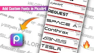 How To Add Custom Fonts in PicsArt | How To Add Fonts In PicsArt | Mr Unique Edits