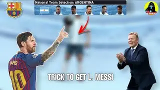 How to get L.messi from national selection agentina did got 100% 💥😱