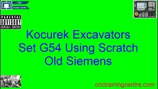 Kocurek Excavators Set G54 Using Scratch