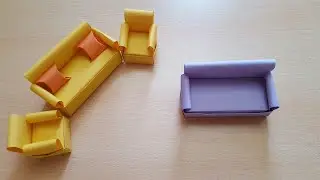 Sofa | How to make an origami paper sofa | paper craft | DIY