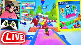Jogando FALL GUYS Online no PS4 em 2022 AO VIVO! (GamePlay Multiplayer Teste)