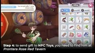 How to gift The Toys in Ragnarok X Next Generation (RoX)